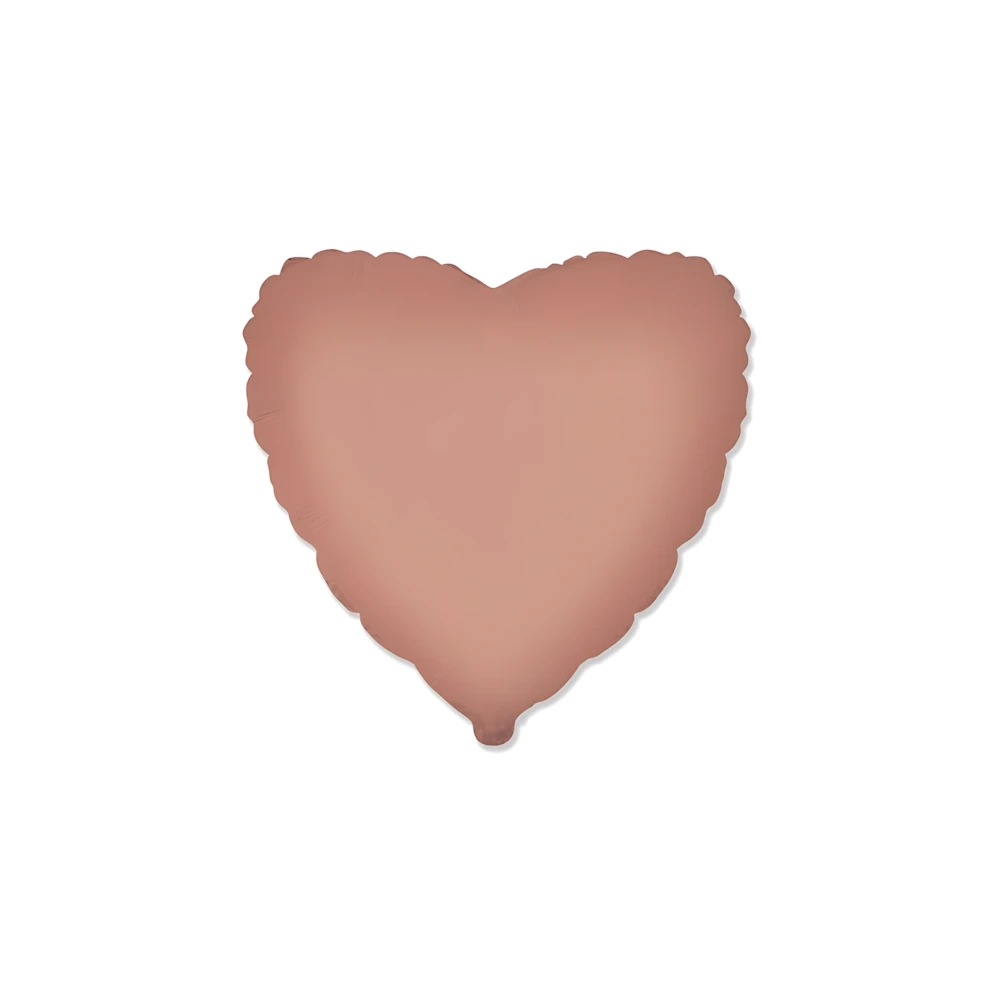 Palloncino Cuore Rosa Vintage Satinato 18" (45cm), 1pz.