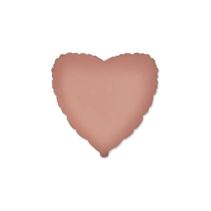 Palloncino Cuore Rosa Vintage Satinato 18" (45cm), 1pz.