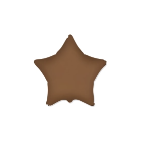 Palloncino Stella Choco Brown Satinato 18" (45cm), 1pz.