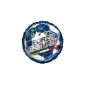 Palloncino Forza Azzurri Stelle standard shape 18" (45cm) in mylar, 1pz.