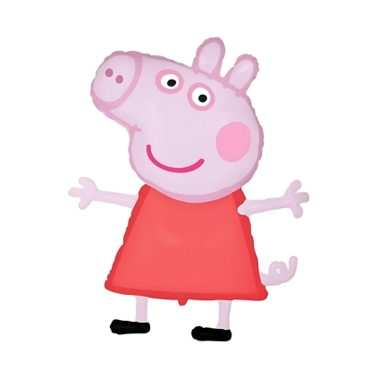 Palloncino Peppa Pig alto 50'' (127cm)  in mylar, 1pz.