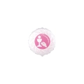 Palloncino Comunione Foglie di Ulivo Rosa tondo 4''(10cm), 5pz.