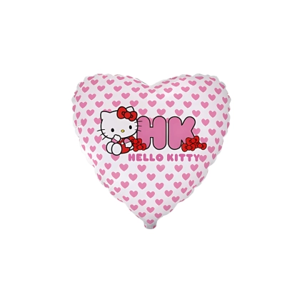 Palloncino Hello Kitty Cuoricini 18" (45cm), 1pz.