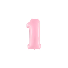 Palloncino Numero 1 Rosa Mini 14"-35cm 1pz.