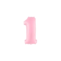 Palloncino Numero 1 Rosa Mini 14"-35cm 1pz.