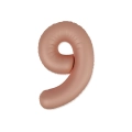 Palloncino Numero 9 Slim Mate Rosa Vintage Satinato 37" (86cm), 1pz.