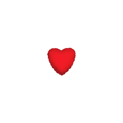 Palloncino Cuore Rosso 4" (10cm) con valvola, 5pz.