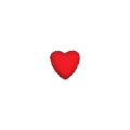 Palloncino Cuore Rosso 4" (10cm) con valvola, 5pz.