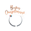 Frontini in carta Buon Compleanno Rose Gold – 4 pezzi