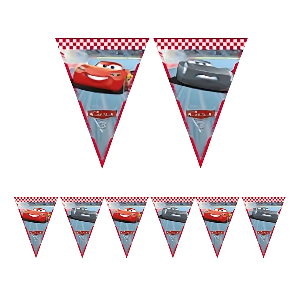 Festone bandierine Cars 3 – 9 bandierine 20x30 cm, 3 metri
