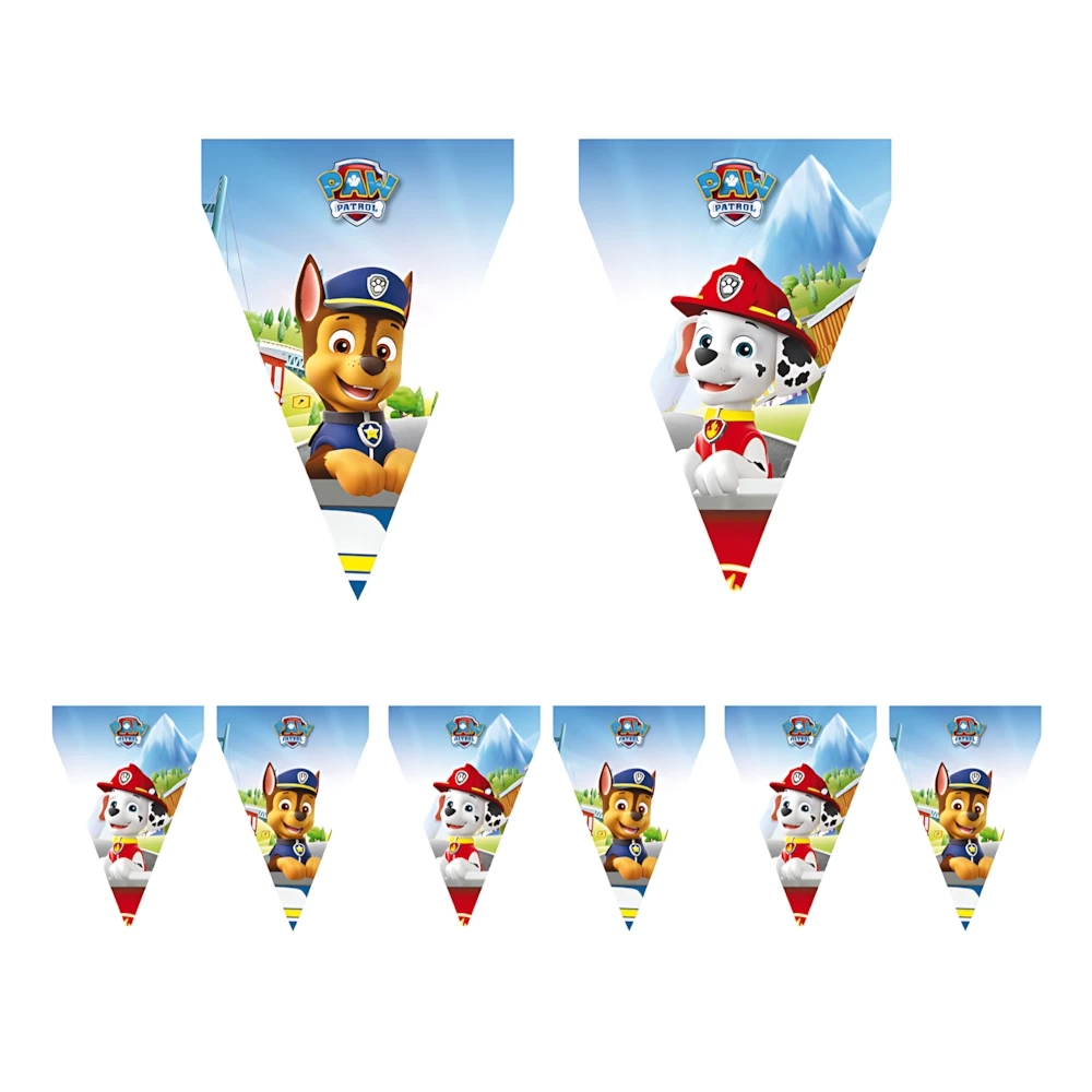 Festone bandierine Paw Patrol – 9 bandierine 20x30 cm, 3 metri