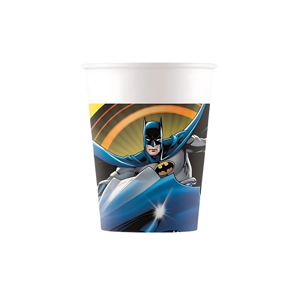 Bicchieri Batman 200ml in carta, 8pz