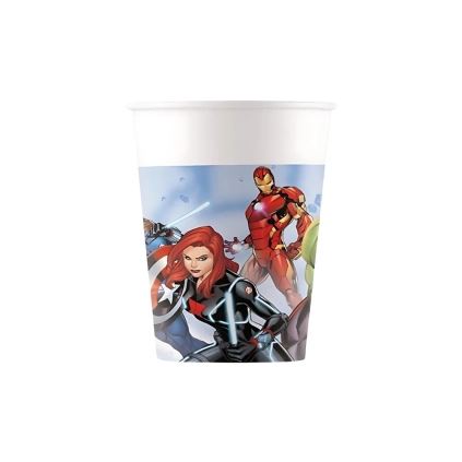 Bicchieri Avengers 200ml in carta, 8pz