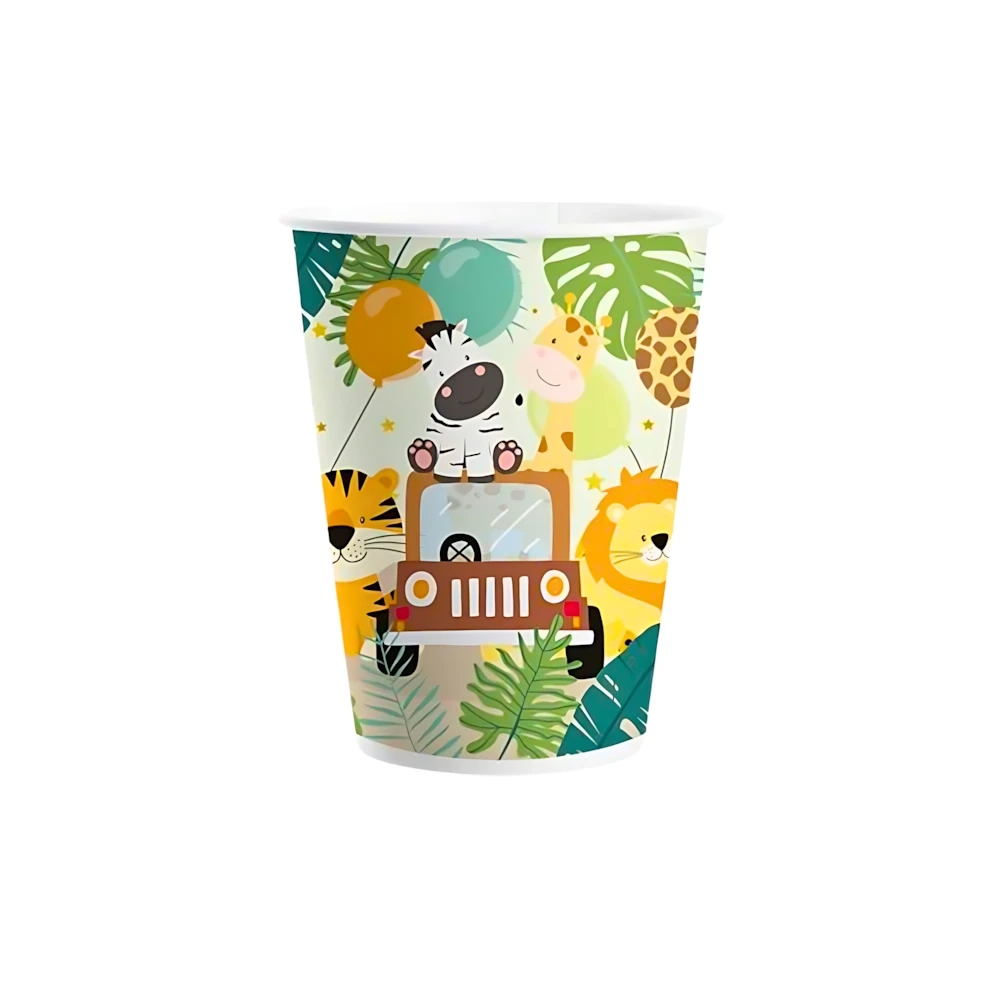 Bicchieri Safari 200ml in carta, 8pz
