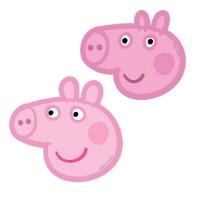 Mascherine - Peppa Pig in cartoncino, 6pz.
