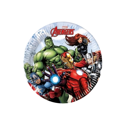 Piatti di Carta Medi Avengers 20cm ,8pz