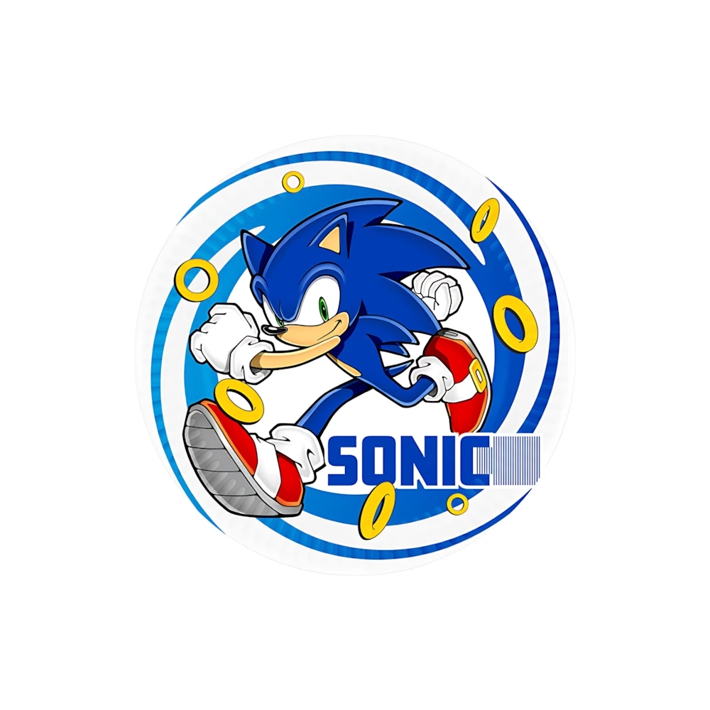 Piatti di Carta Piccoli Sonic 18cm ,8pz
