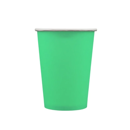Bicchiere in carta 250cc Verde – Confezione da 15 pezzi