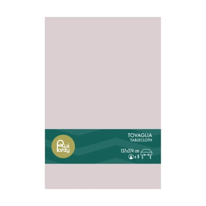 Tovaglia in Plastica Cipria 137x274cm – monouso 1pz