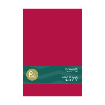 Tovaglia in Plastica Magenta 137x274cm – monouso 1pz