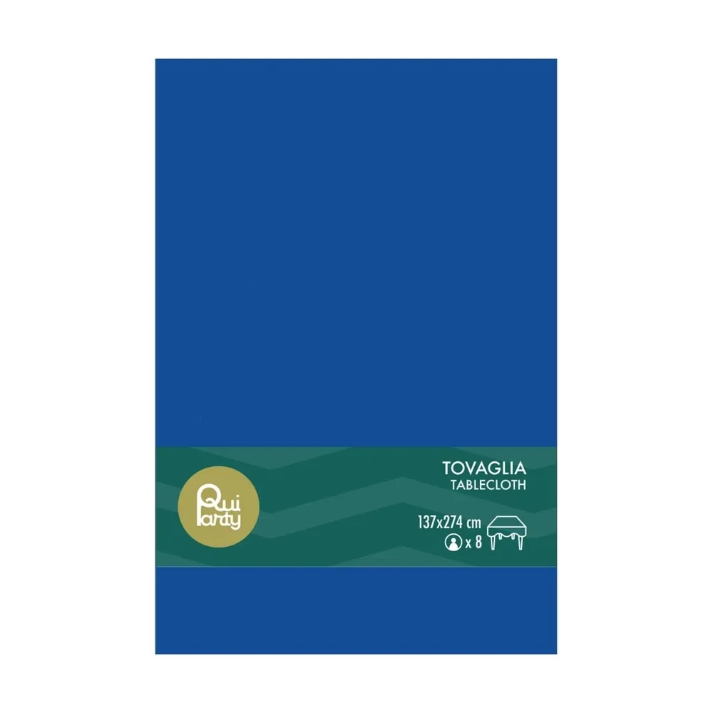 Tovaglia in Plastica Blu 137x274cm – monouso 1pz