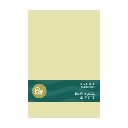 Tovaglia in Plastica Mostarda 137x274cm – monouso 1pz