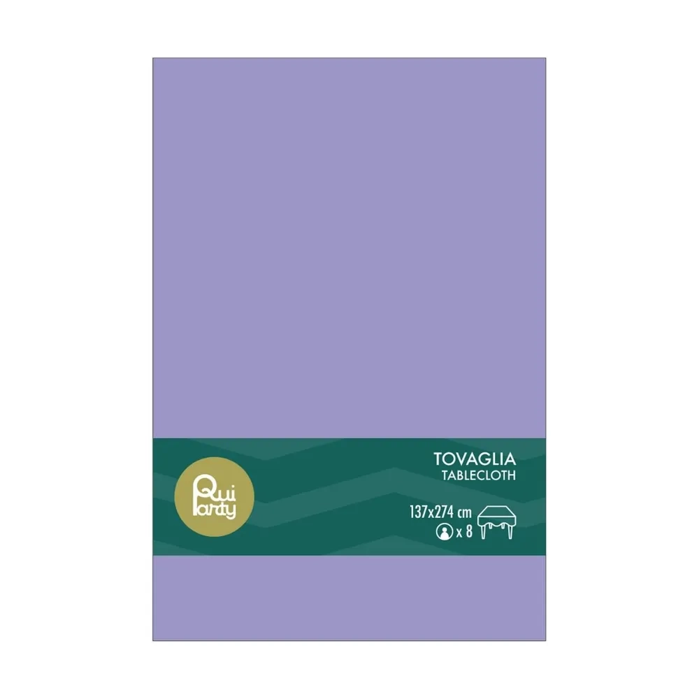 Tovaglia in plastica 137x274cm Lavanda – monouso 1pz
