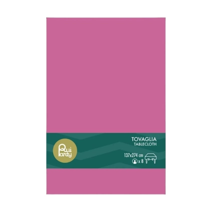 Tovaglia in plastica 137x274cm Malva – monouso 1pz