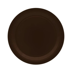 Piatto in carta 24cm Marrone – Confezione da 15 pezzi