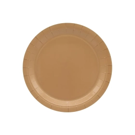 Piatto in carta 18cm Moka – Confezione da 15 pezzi