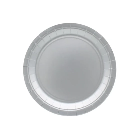 Piatto in carta 18cm Argento – Confezione da 15 pezzi