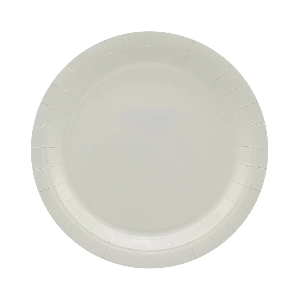 Piatto in carta 24cm Sabbia – Confezione da 15 pezzi