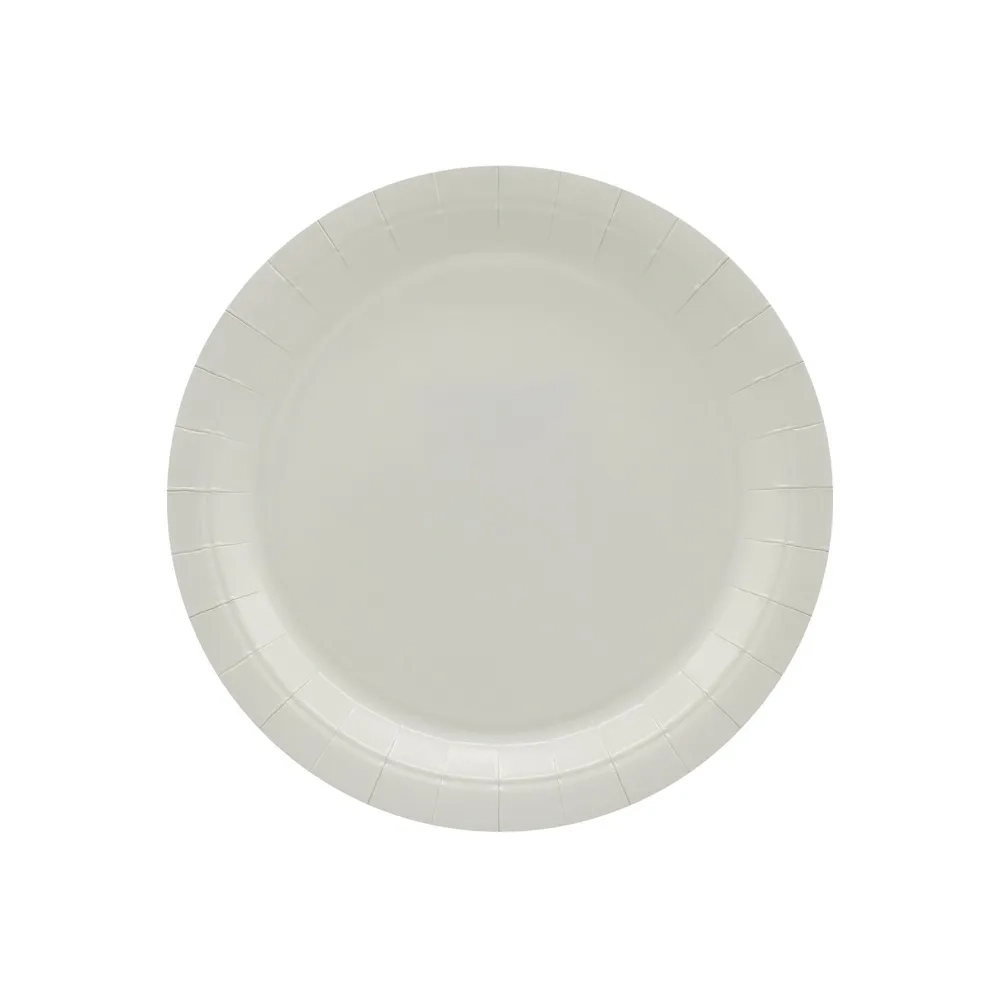 Piatto in carta 18cm Sabbia – Confezione da 15 pezzi
