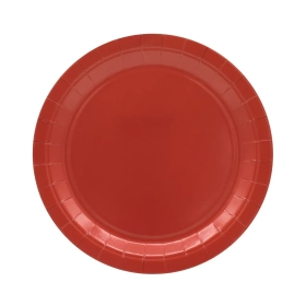 Piatto in carta 24cm Mattone – Confezione da 15 pezzi