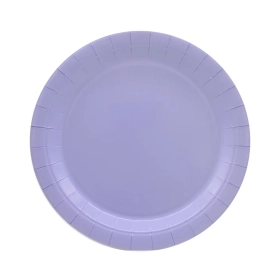 Piatto in carta 24cm Lavanda – Confezione da 15 pezzi