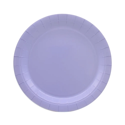 Piatto in carta 24cm Lavanda – Confezione da 15 pezzi