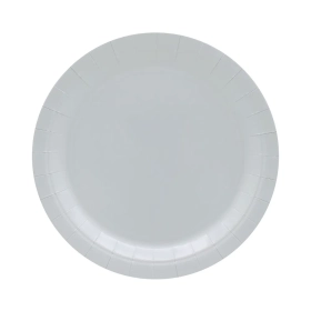Piatto in carta 24cm Grigio freddo – Confezione da 15 pezzi