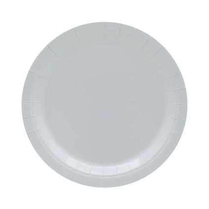 Piatto in carta 24cm Grigio freddo – Confezione da 15 pezzi