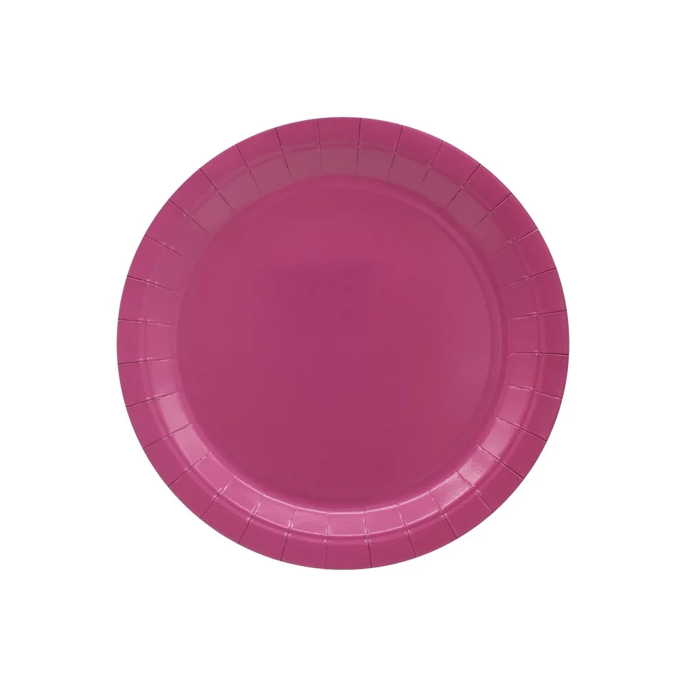 Piatto in carta 18cm Malva – Confezione da 15 pezzi