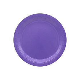 Piatto in carta 18cm Viola – Confezione da 15 pezzi
