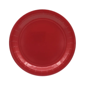 Piatto in carta 24cm Bordeaux – Confezione da 15 pezzi
