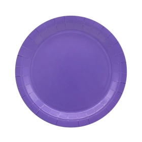 Piatto in carta 24cm Viola – Confezione da 15 pezzi