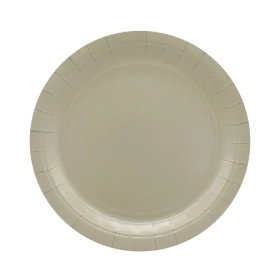 Piatto in carta 24cm Tortora,. – Confezione da 15 pezzi