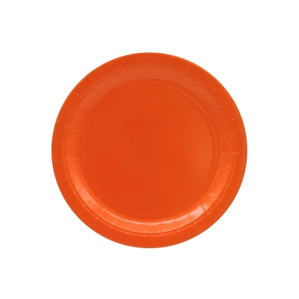 Piatto in carta 18cm Arancione – Confezione da 15 pezzi