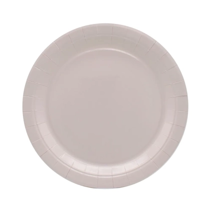 Piatti in carta Cipria 24cm – Confezione da 15 pezzi