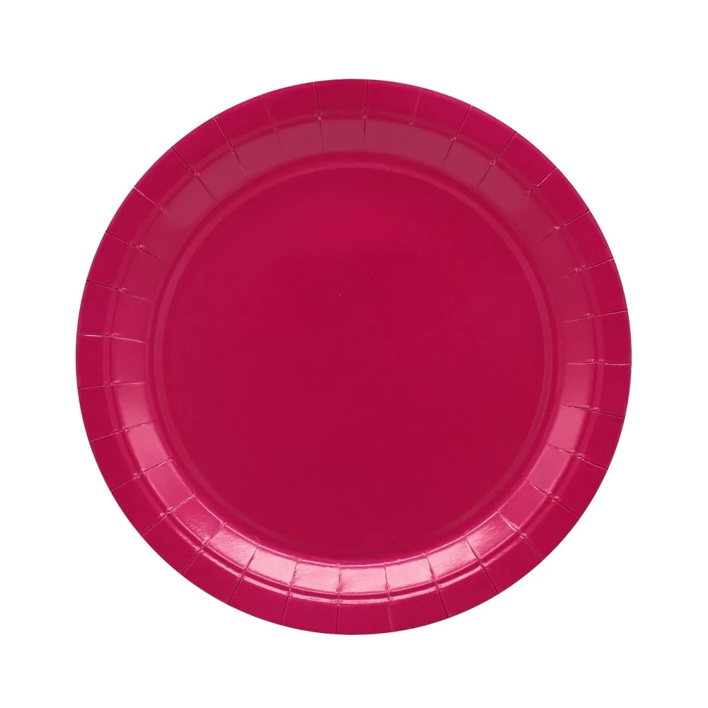 Piatti in carta Magenta 24cm – Confezione da 15 pezzi