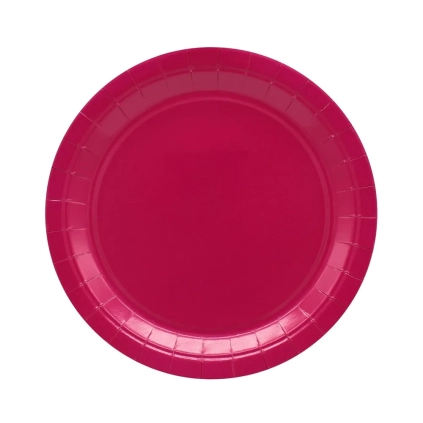 Piatti in carta Magenta 24cm – Confezione da 15 pezzi
