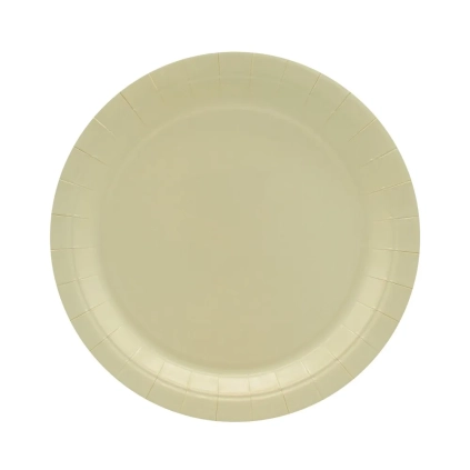 Piatti in carta Avorio 24cm – Confezione da 15 pezzi