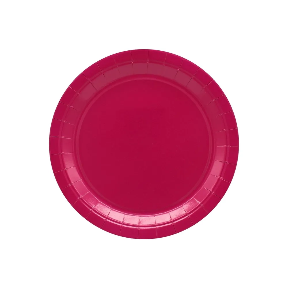 Piatti in carta Magenta 18cm – Confezione da 15 pezzi