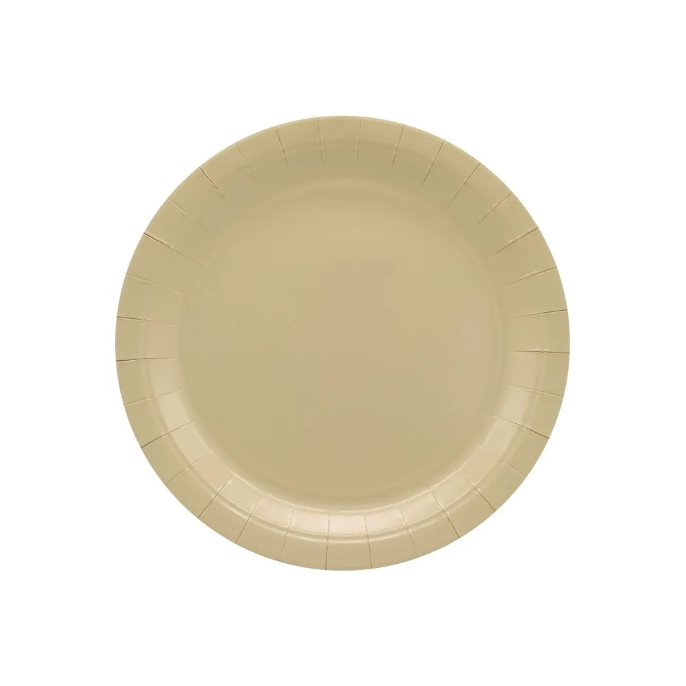 Piatti in carta Avana 18cm – Confezione da 15 pezzi